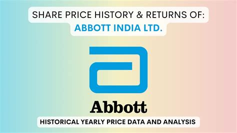 Abbott share price - This page features historic data for the Abbott India Ltd share (ABOT) as well as the closing price, open, high, low, change and %change. ... Historical Price; Abbott India Ltd (ABOT) Get free historical data for ABOT. You'll find the closing price, open, high, low, change and %change of the %NAME_TRANS% share for the selected range of dates.